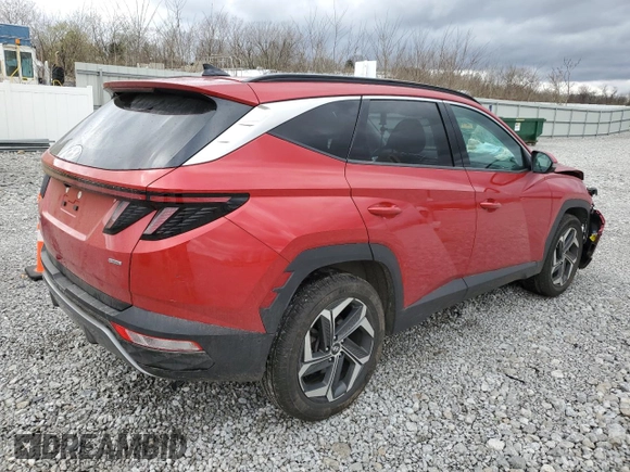 2022 Hyundai Tucson Limited with VIN 5NMJECAE3NH073047, listed as a Copart auction lot 53264725 with 36,558 mi miles and Salvage Title. Bid and sale history available at carsss.com. Image 3.