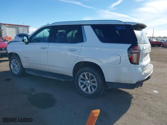 2023 Chevrolet Tahoe Premier with VIN 1GNSKSKDXPR294972, listed as a IAAI auction lot 41648292 with 50,561 mi miles. Bid and sale history available at carsss.com. Image 3.
