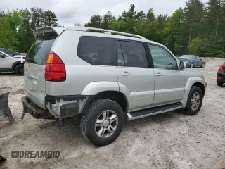 2003 Lexus GX 470 z VIN JTJBT20X230019515, wystawiony jako Copart lot #58790725 z przebiegiem 238 380 mil mil oraz Tytuł czysty. Historia ofert i sprzedaży dostępna na DreamBid. Obrazek 3.