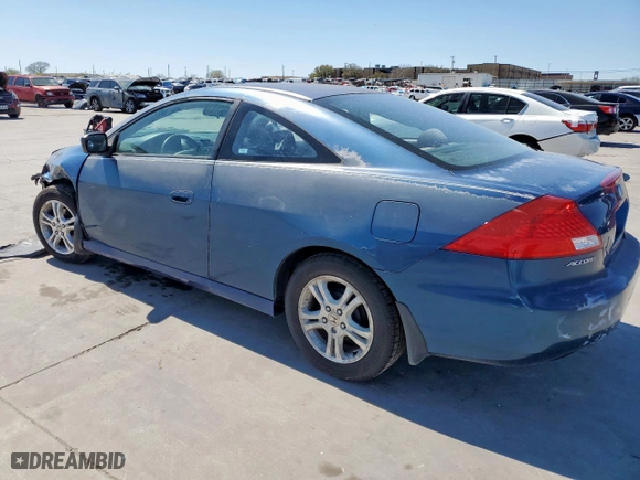 2007 Honda Accord Cpe LX with VIN 1HGCM72397A008833, listed as a Copart auction lot 50044975 with 178,688 mi miles and Salvage Title. Bid and sale history available at carsss.com. Image 2.