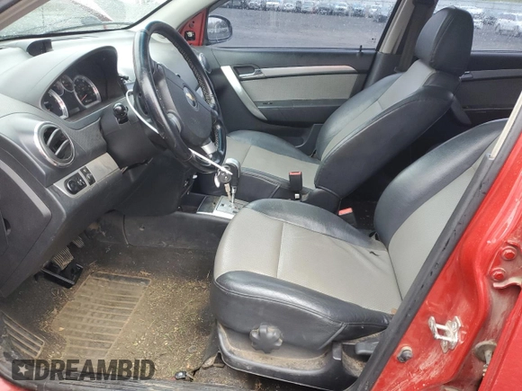 2009 Chevrolet Aveo 2LT z VIN KL1TG66E59B652927, wystawiony jako Copart lot #81853464 z przebiegiem 113 538 mil mil oraz Szkoda całkowita • Salvage title. Historia ofert i sprzedaży dostępna na DreamBid. Obrazek 7.