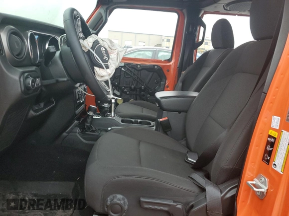 2023 Jeep Wrangler Sport Altitude with VIN 1C4HJXDG7PW675321, listed as a Copart auction lot 45138765 with 10,269 mi miles and Salvage Title. Bid and sale history available at DreamBid. Image 7.