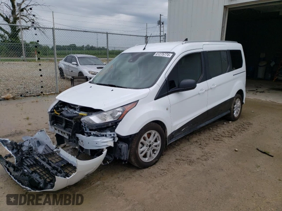 2022 Ford Transit Connect XLT with VIN NM0GS9F28N1543603, listed as a Copart auction lot 61275774 with 19,014 mi miles and Salvage title. Bid and sale history available at DreamBid. Image 1.