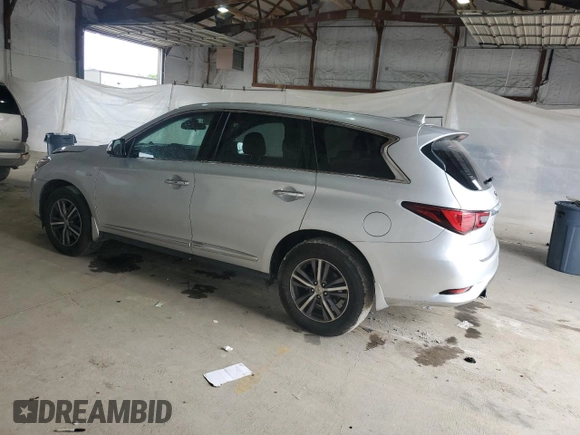 2019 Infiniti QX60 Luxe with VIN 5N1DL0MM1KC511798, listed as a Copart auction lot 57649915 with Not provided miles and Salvage title. Bid and sale history available at DreamBid. Image 2.