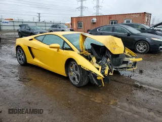 2004 Lamborghini Gallardo z VIN ZHWGU11S34LA01652, wystawiony jako Copart lot #49695214 z przebiegiem Nie podano mil oraz Szkoda całkowita • Salvage title. Historia ofert i sprzedaży dostępna na DreamBid. Obrazek 4.