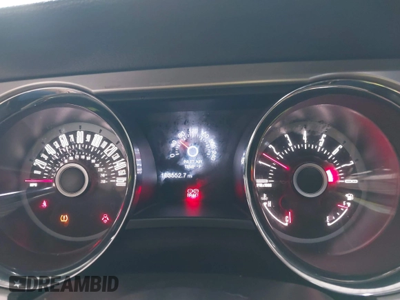2013 Ford Mustang V6 with VIN 1ZVBP8AM2D5262273, listed as a IAAI auction lot 42411691 with 163,552 mi miles and . Bid and sale history available at DreamBid. Image 7.