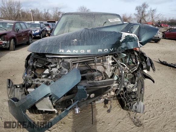 2021 Land Rover Range Rover z VIN SALGS5SE9MA422369, wystawiony jako Copart lot #43907744 z przebiegiem Nie podano mil oraz Czysty tytuł • Clean title. Historia ofert i sprzedaży dostępna na DreamBid. Obrazek 5.
