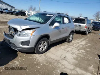 2015 Chevrolet Trax LT with VIN 3GNCJRSB7FL255695, listed as a Copart auction lot 46846605 with 144,939 mi miles and Salvage Title. Bid and sale history available at carsss.com. Image 1.