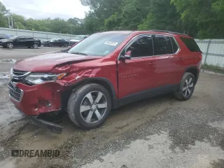 2020 Chevrolet Traverse LT z VIN 1GNERHKW4LJ273654, wystawiony jako Copart lot #56633975 z przebiegiem 69 561 mil mil oraz Szkoda całkowita • Salvage title. Historia ofert i sprzedaży dostępna na DreamBid. Obrazek 1.