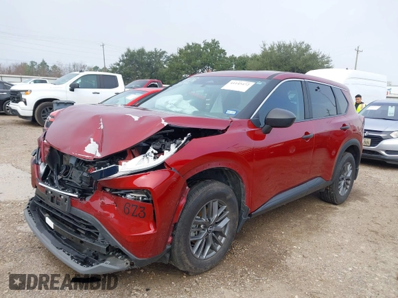 2023 Nissan Rogue S with VIN 5N1BT3AAXPC809941, listed as a IAAI auction lot 41145472 with 54,095 mi miles and . Bid and sale history available at DreamBid. Image 16.