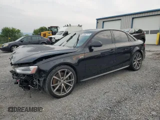 2015 Audi S4 Premium Plus with VIN WAUBGAFL0FA106590, listed as a Copart auction lot 64687474 with 122,061 mi miles and Salvage Title. Bid and sale history available at carsss.com. Image 1.