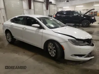 2015 Chrysler 200 C with VIN 1C3CCCCB7FN575909, listed as a Copart auction lot 51828205 with 211,589 mi miles and Salvage Title. Bid and sale history available at DreamBid. Image 4.