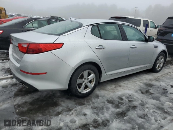 2015 Kia Optima LX with VIN 5XXGM4A70FG396055, listed as a Copart auction lot 45121455 with 147,548 mi miles and Salvage Title. Bid and sale history available at DreamBid. Image 3.