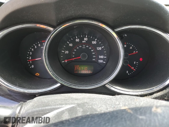 2011 Kia Sorento LX with VIN 5XYKTDA24BG119996, listed as a Copart auction lot 49554495 with 119,993 mi miles and Salvage Title. Bid and sale history available at carsss.com. Image 9.