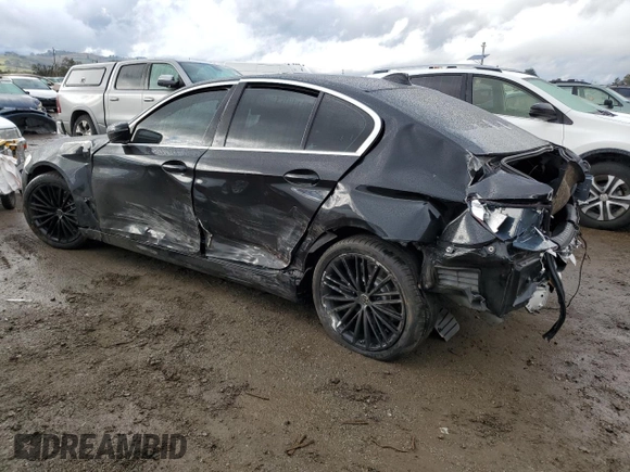 2019 BMW 5 Series 530i with VIN WBAJA5C52KWW13904, listed as a Copart auction lot 41502585 with 43,912 mi miles and Salvage Title. Bid and sale history available at DreamBid. Image 2.