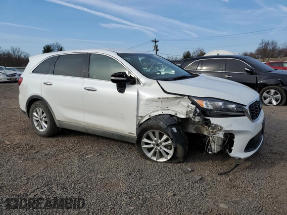 2019 Kia Sorento LX V6 with VIN 5XYPGDA5XKG506332, listed as a Copart auction lot 50985635 with 81,238 mi miles and Salvage Title. Bid and sale history available at carsss.com. Image 4.