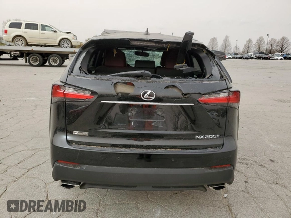 2016 Lexus NX 200t with VIN JTJYARBZ9G2027743, listed as a Copart auction lot 49633845 with 129,717 mi miles and Salvage Title. Bid and sale history available at carsss.com. Image 6.
