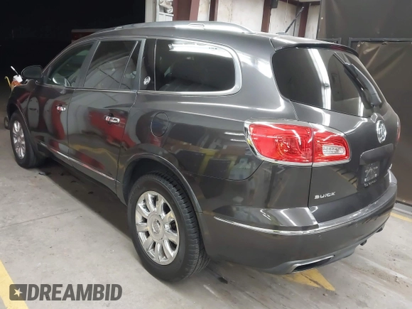 2015 Buick Enclave Leather with VIN 5GAKVBKD0FJ317593, listed as a IAAI auction lot 41510185 with 124,647 mi miles and . Bid and sale history available at carsss.com. Image 3.