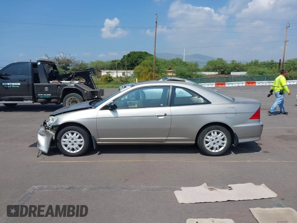 2005 Honda Civic Cpe LX with VIN 1HGEM22575L060752, listed as a IAAI auction lot 41688529 with 69,542 mi miles. Bid and sale history available at carsss.com. Image 14.