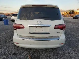 2016 Infiniti QX80 with VIN JN8AZ2NF7G9611673, listed as a Copart auction lot 87394544 with 215,722 mi miles and Salvage Title. Bid and sale history available at carsss.com. Image 6.