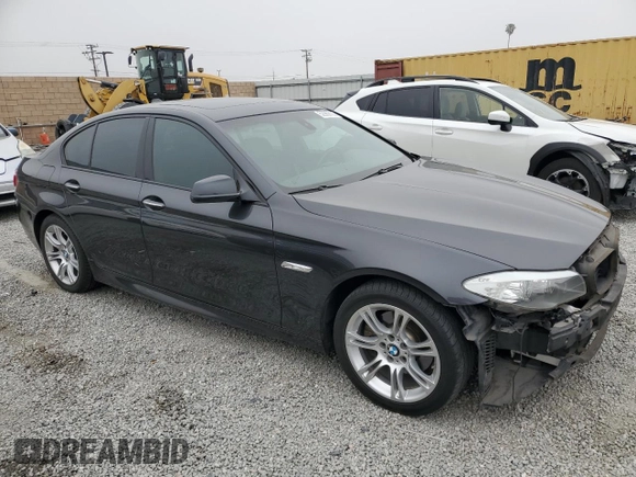 2011 BMW 5 Series 528i with VIN WBAFR1C57BDS35260, listed as a Copart auction lot 52989735 with 194,734 mi miles and Salvage Title. Bid and sale history available at carsss.com. Image 4.
