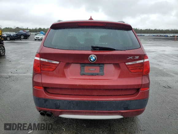 2011 BMW X3 35i with VIN 5UXWX7C5XBL735445, listed as a Copart auction lot 52239125 with 136,990 mi miles and Clean Title. Bid and sale history available at DreamBid. Image 6.