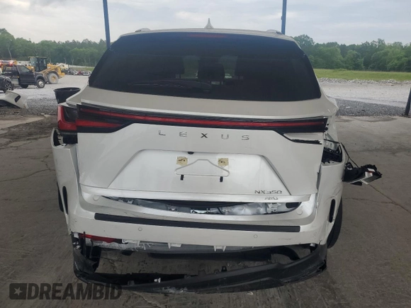 2025 Lexus NX 350 Premium with VIN JTJGGCEZ4S5010715, listed as a Copart auction lot 54897185 with 15,624 mi miles and Salvage title. Bid and sale history available at DreamBid. Image 6.