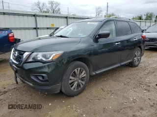 2018 Nissan Pathfinder SL z VIN 5N1DR2MN5JC620282, wystawiony jako Copart lot #58029335 z przebiegiem 129 771 mil mil oraz Czysty tytuł • Clean title. Historia ofert i sprzedaży dostępna na DreamBid. Obrazek 1.