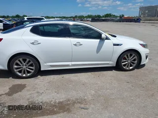 2015 Kia Optima SX Turbo with VIN 5XXGR4A68FG411149, listed as a IAAI auction lot 42451249 with 246,125 mi miles and . Bid and sale history available at DreamBid. Image 13.