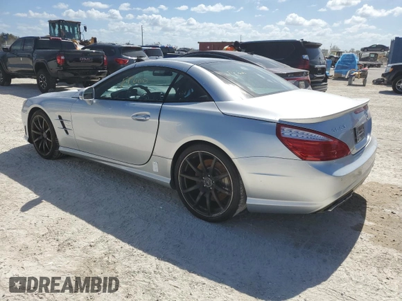 2013 Mercedes-Benz SL 63 AMG with VIN WDDJK7EA6DF015846, listed as a Copart auction lot 76460724 with Not provided miles and Salvage title. Bid and sale history available at DreamBid. Image 2.