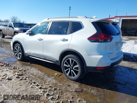 2019 Nissan Rogue SL with VIN 5N1AT2MV5KC799882, listed as a IAAI auction lot 41341776 with 57,119 mi miles. Bid and sale history available at carsss.com. Image 3.