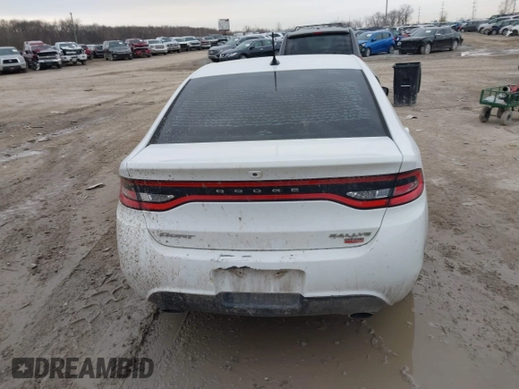 2013 Dodge Dart Rallye with VIN 1C3CDFBH3DD316440, listed as a IAAI auction lot 41704590 with 141,395 mi miles. Bid and sale history available at carsss.com. Image 16.