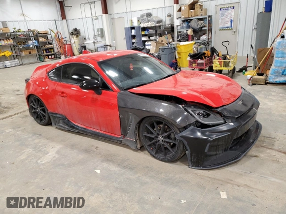 2022 Toyota GR86 Premium with VIN JF1ZNBE19N9753931, listed as a Copart auction lot 43622655 with 33,291 mi miles and Non Repairable. Bid and sale history available at carsss.com. Image 4.
