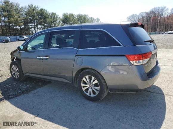 2014 Honda Odyssey EX-L with VIN 5FNRL5H63EB043907, listed as a Copart auction lot 50632695 with 143,486 mi miles and Salvage Title. Bid and sale history available at carsss.com. Image 2.