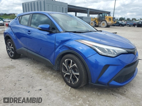 2021 Toyota C-HR LE with VIN NMTKHMBXXMR124104, listed as a Copart auction lot 50865005 with 68,040 mi miles and Salvage Title. Bid and sale history available at DreamBid. Image 4.