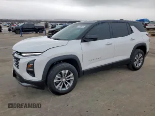 2025 Chevrolet Equinox FWD LT with VIN 3GNAXHEG3SL261219, listed as a Copart auction lot 47646205 with 696 mi miles and Salvage Title. Bid and sale history available at carsss.com. Image 1.