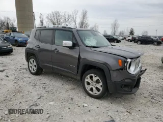 2018 Jeep Renegade Limited with VIN ZACCJBDB1JPG97532, listed as a Copart auction lot 52162345 with Not provided miles and Clean title. Bid and sale history available at DreamBid. Image 4.