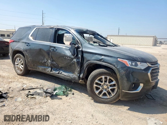 2020 Chevrolet Traverse LT Cloth with VIN 1GNERGKW8LJ117725, listed as a Copart auction lot 57603235 with Not provided miles and Salvage title. Bid and sale history available at DreamBid. Image 4.
