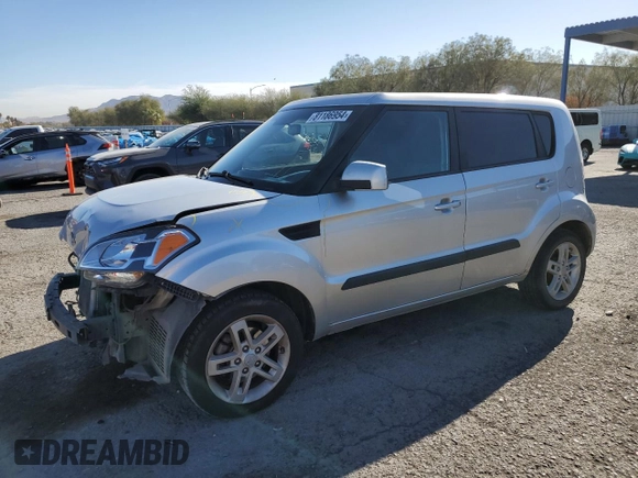 2011 Kia Soul + with VIN KNDJT2A22B7717775, listed as a Copart auction lot 81186954 with 154,095 mi miles and Salvage Title. Bid and sale history available at carsss.com. Image 1.