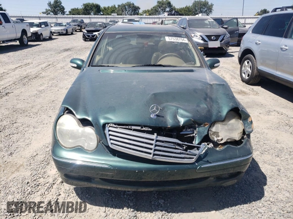 2001 Mercedes-Benz C 230/260/280/320 z VIN WDBRF61J21F089325, wystawiony jako Copart lot #57538794 z przebiegiem 88 695 mil mil oraz Czysty tytuł • Clean title. Historia ofert i sprzedaży dostępna na DreamBid. Obrazek 5.