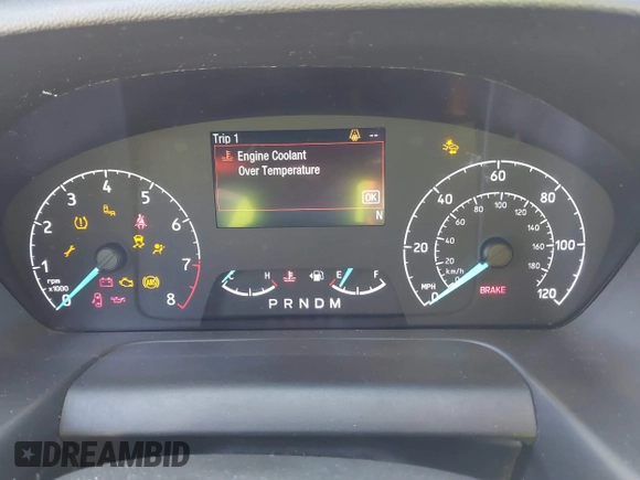 2020 Ford Transit Cargo with VIN 1FTYE1Y85LKA19947, listed as a IAAI auction lot 41917456 with 108,245 mi miles and . Bid and sale history available at DreamBid. Image 7.