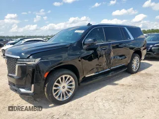 2023 Cadillac Escalade z VIN 1GYS3KKL9PR262067, wystawiony jako Copart lot #59101095 z przebiegiem 43 884 mil mil oraz Szkody całkowita. Historia ofert i sprzedaży dostępna na DreamBid. Obrazek 1.