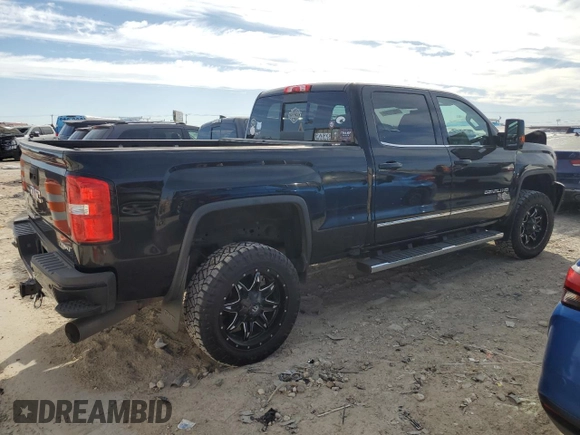 2019 GMC Sierra 2500HD Denali with VIN 1GT12SEY0KF155527, listed as a Copart auction lot 46819265 with 0 mi miles and Salvage Title. Bid and sale history available at carsss.com. Image 3.