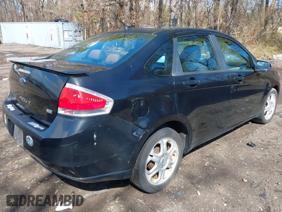2009 Ford Focus SES with VIN 1FAHP36N49W207901, listed as a IAAI auction lot 41875523 with 95,089 mi miles. Bid and sale history available at carsss.com. Image 4.