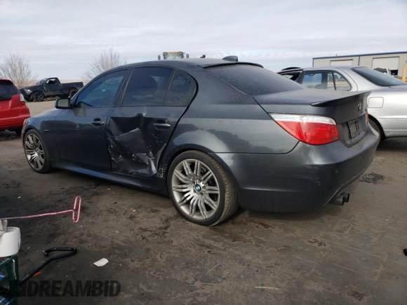 2009 BMW 5 Series 550i with VIN WBANW53589CT55595, listed as a Copart auction lot 87443714 with 148,373 mi miles and Salvage Title. Bid and sale history available at carsss.com. Image 2.