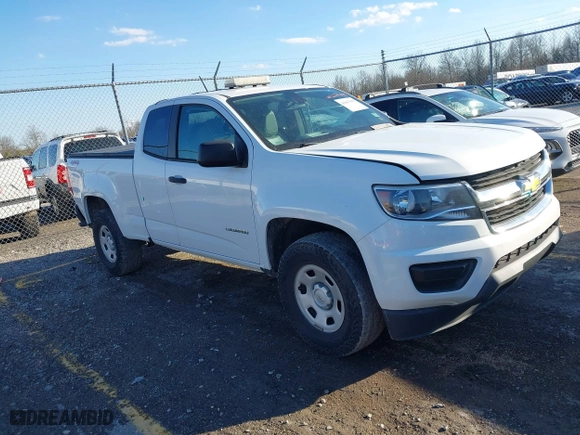 2019 Chevrolet Colorado 4WD Work Truck with VIN 1GCHTBEA3K1233097, listed as a IAAI auction lot 41667849 with 107,720 mi miles. Bid and sale history available at carsss.com. Image 1.