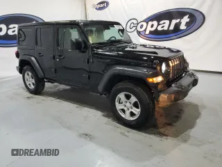 2022 Jeep Wrangler Unlimited Sport S with VIN 1C4HJXDN7NW221260, listed as a Copart auction lot 85825194 with 8,391 mi miles and Clean Title. Bid and sale history available at carsss.com. Image 4.