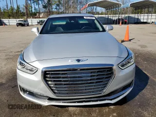 2017 Genesis G90 3.3T Premium with VIN KMHG34JA6HU033590, listed as a Copart auction lot 88418805 with 114,538 mi miles and Salvage Title. Bid and sale history available at carsss.com. Image 5.