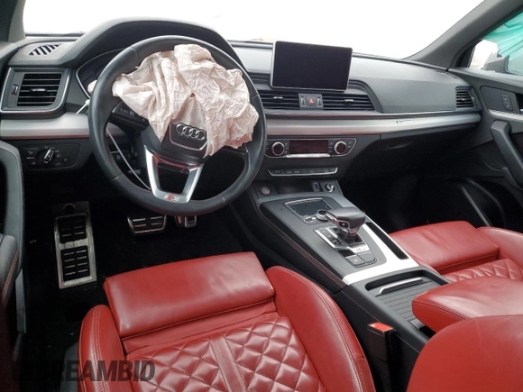 2020 Audi SQ5 Premium Plus with VIN WA1B4AFY1L2023175, listed as a Copart auction lot 45053424 with 54,170 mi miles and Salvage Title. Bid and sale history available at DreamBid. Image 8.