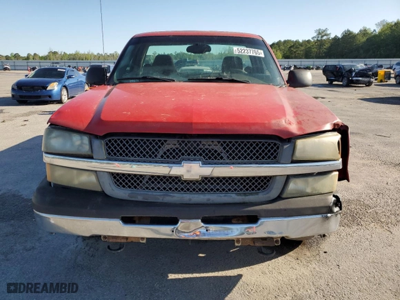 2003 Chevrolet Silverado 1500 with VIN 1GCEC14X53Z287491, listed as a Copart auction lot 52237765 with 0 mi miles and Clean Title. Bid and sale history available at carsss.com. Image 5.